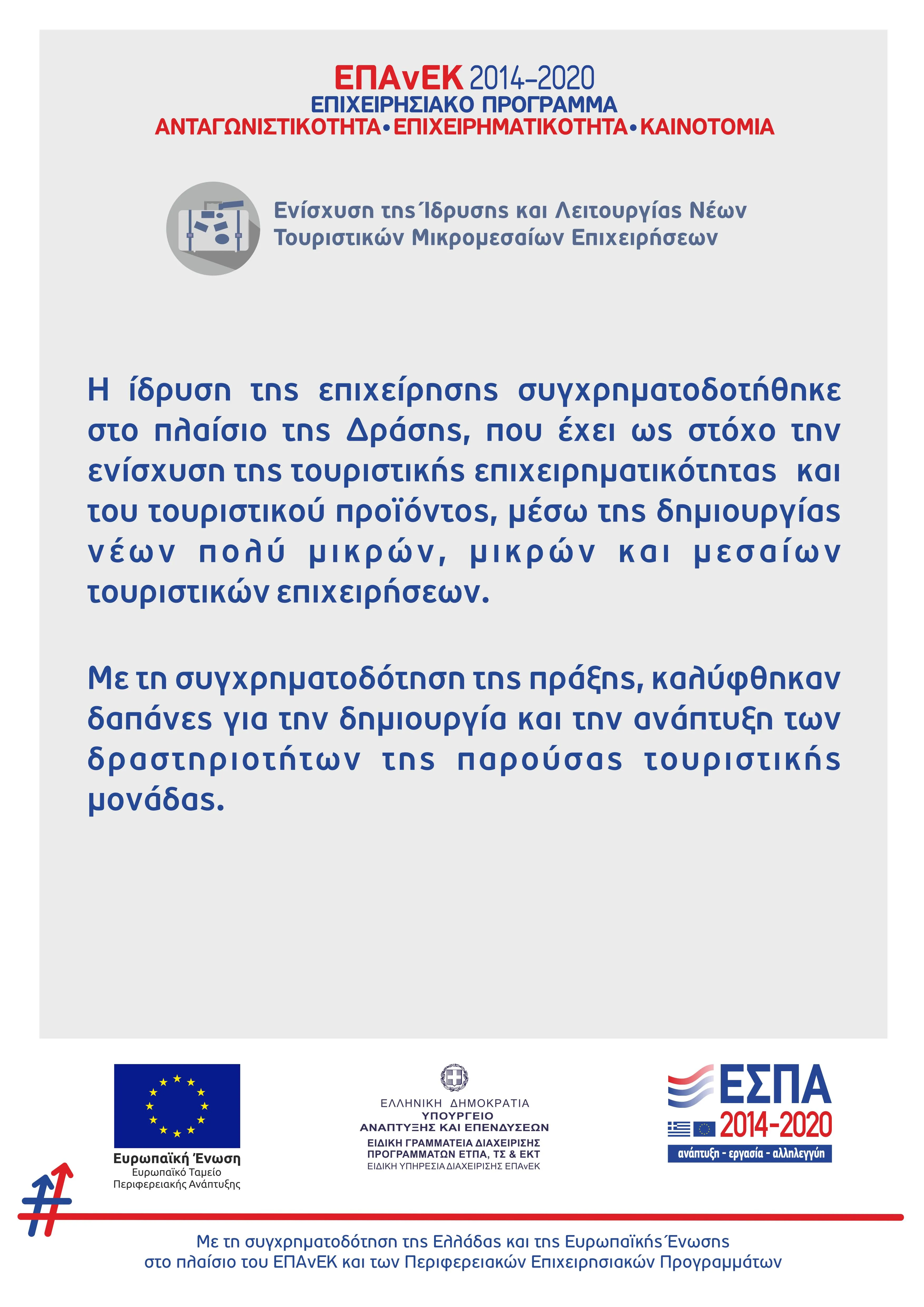 Anavalos participates in a programme co-financed by Greece and the European Union (ESPA).